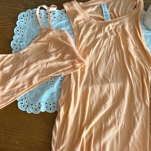 SHEIN Peach Ribbed Bralette